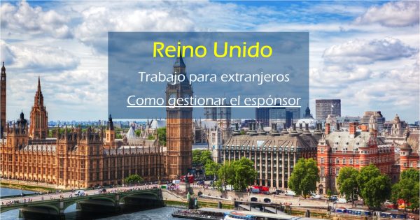 gestionar espónsor visado para UK