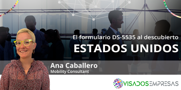 Formulario DS-5535 Visados Empresas