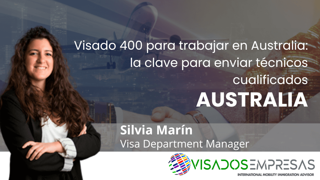 visado 400 para trabajar en Australia