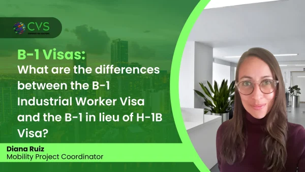 Comparison B-1 Visa vs in lieu of H-1B