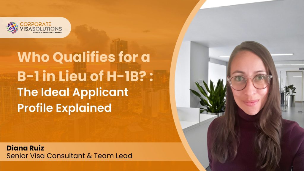 B-1 in Lieu of H-1B